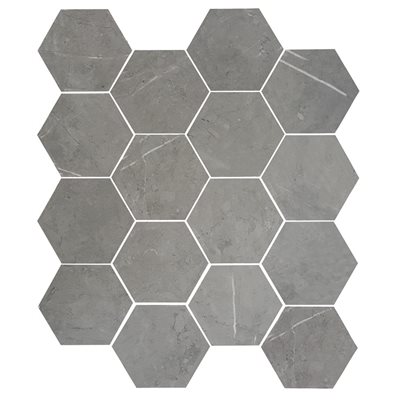 Série Storm • 3x3 hexagone gris